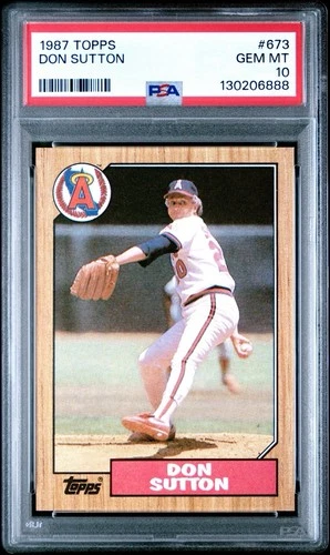 Don Sutton #673 1987 Topps card