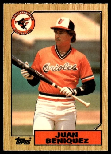 Juan Beniquez #688 1987 Topps card