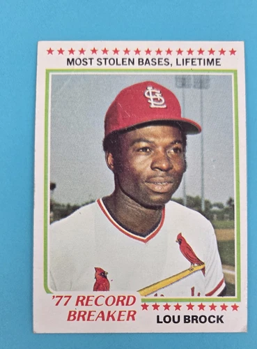 Lou Brock #1 1978 Topps card