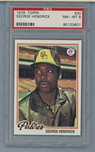 George Hendrick #30 1978 Topps card