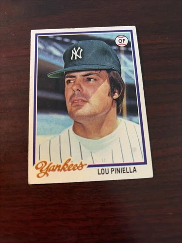 Lou Piniella #159 1978 Topps card