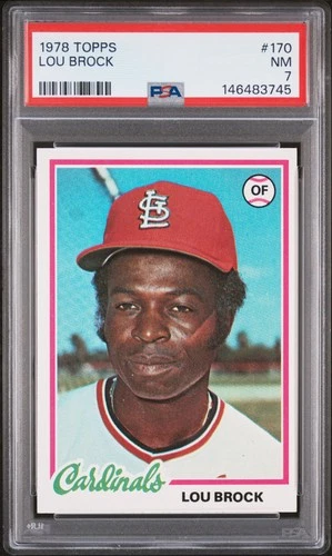 Lou Brock #170 1978 Topps card