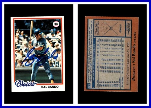 Sal Bando #265 1978 Topps card