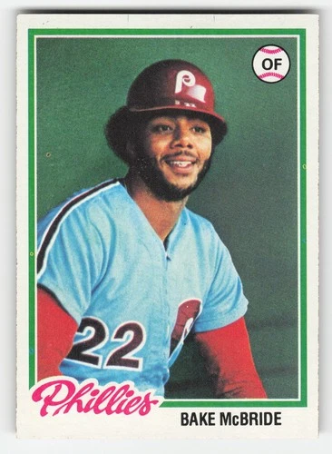 Bake McBride #340 1978 Topps card