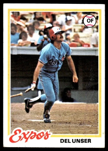 Del Unser #348 1978 Topps card