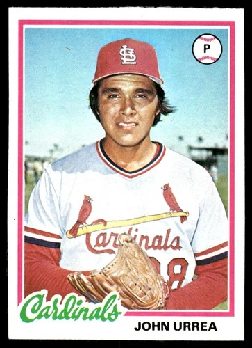 John Urrea #587 1978 Topps card