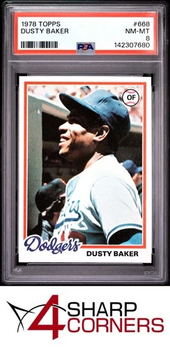 Dusty Baker #668 1978 Topps card