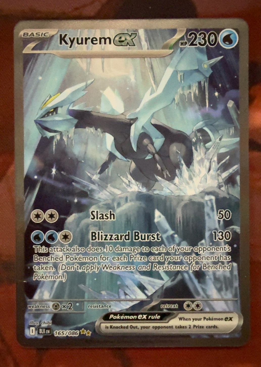2025 Kyurem EX 165/086 Black Bolt Special Illustration Rare
