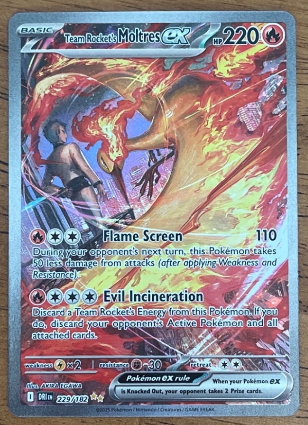 Team Rocket’s Moltres ex SIR 229/182