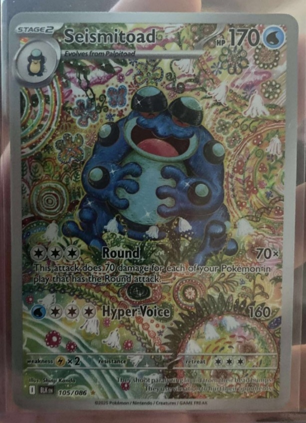 Seismitoad 105/086 Illustration Rare Black Bolt