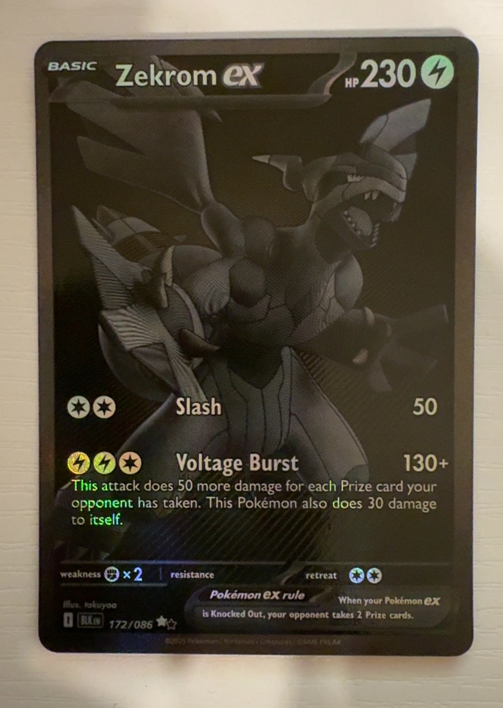 Zekrom ex 172/086 Black Bolt