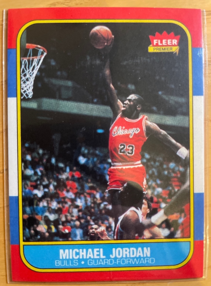 1986 Fleer Michael Jordan — AI 7.31